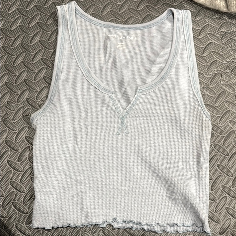 American Eagle Outfitters Sky Blue Tank Top